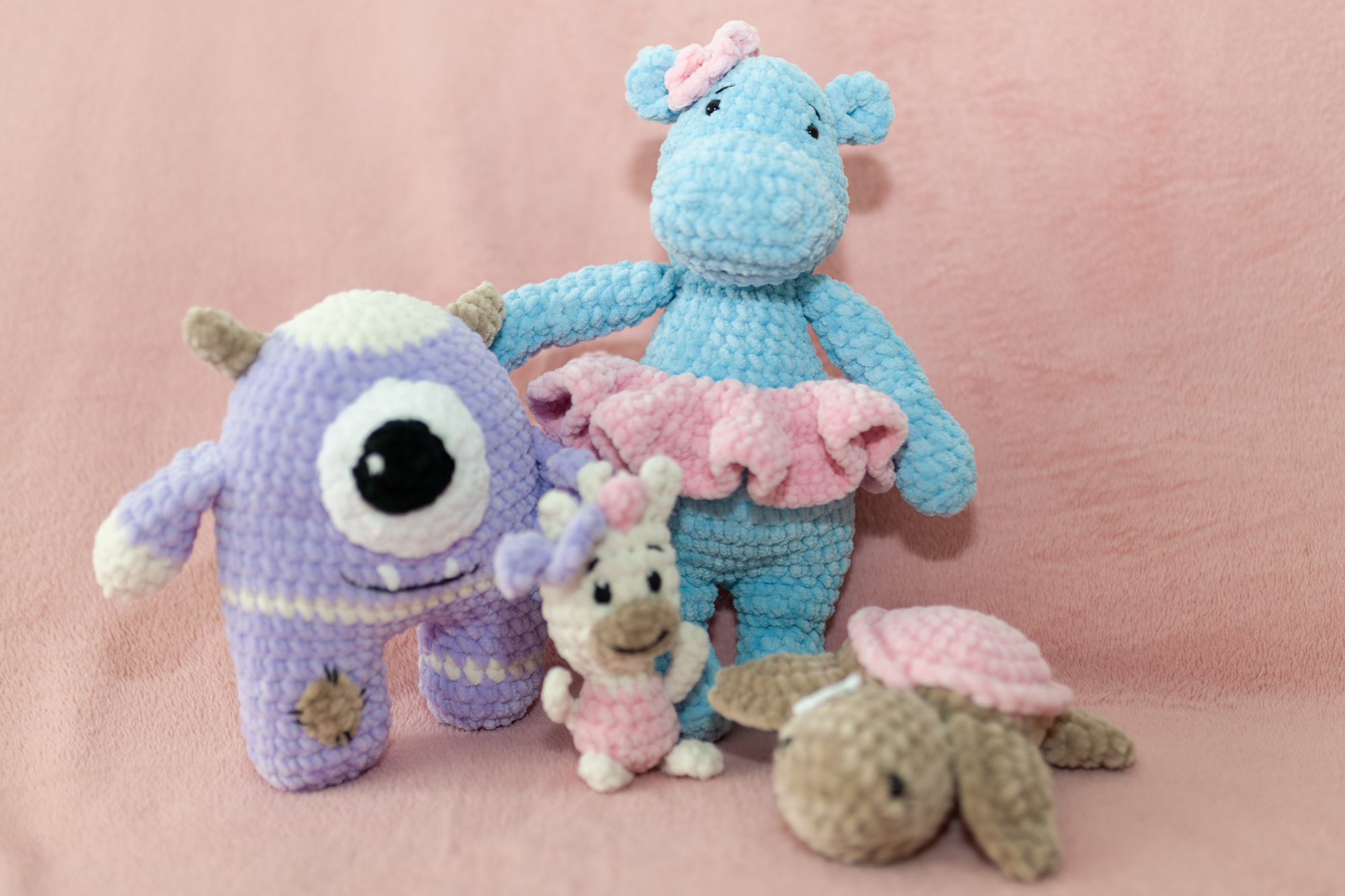 DSC_1516 Gehäkelte Kuschel-Schildkröte "Rosa" – Bild 4